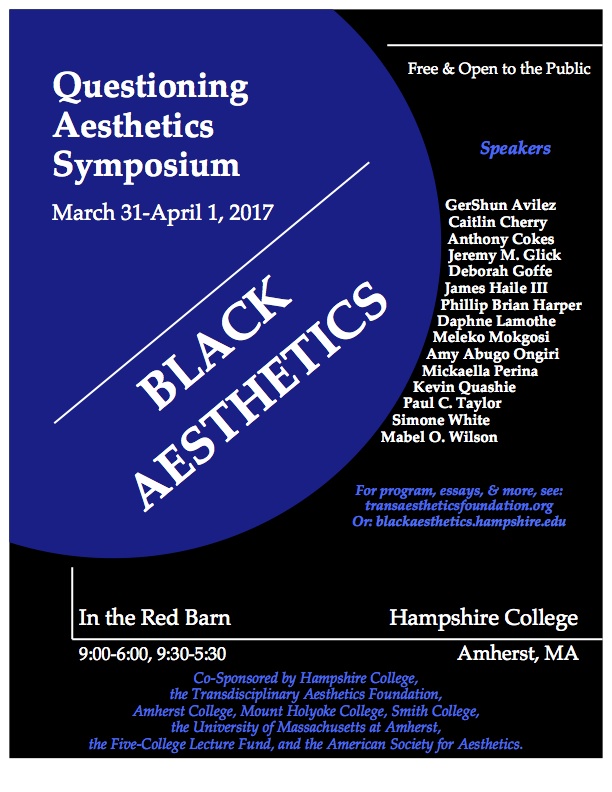 Black Aesthetics Symposium poster