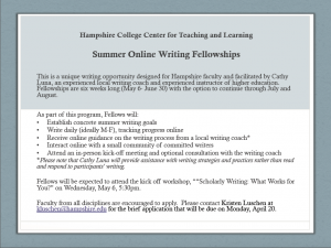 Writing Fellowship