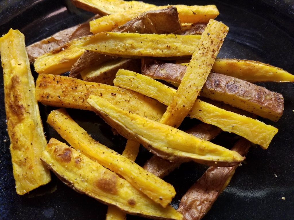 plate of sweet potato fries