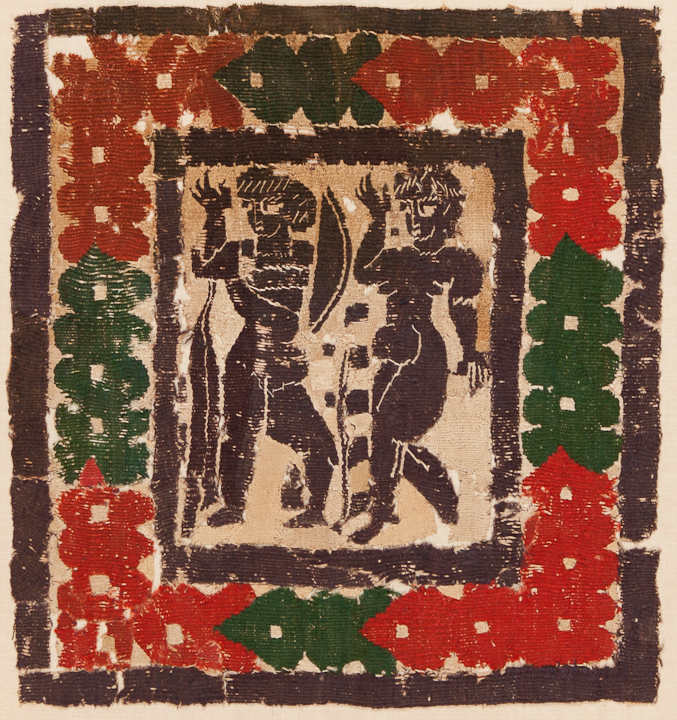 Egypt, Coptic, Tapestry Panel with Two Nude Figures, 5th c.