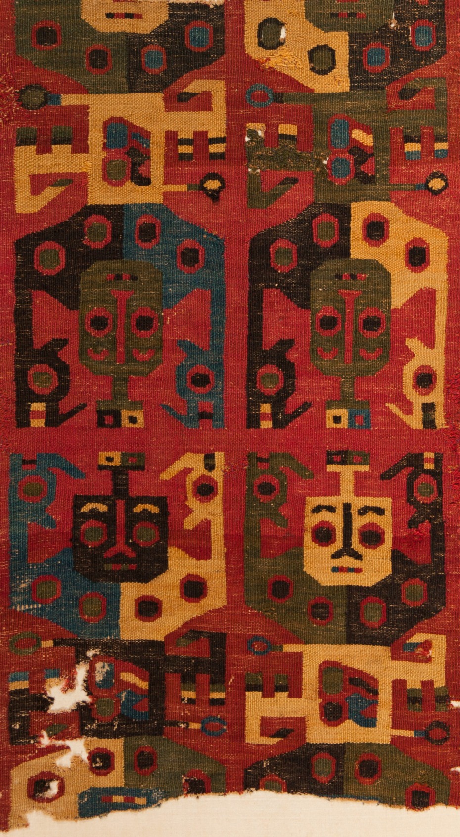 Strip of Tapestry with Designs of Masks