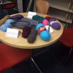 knitting supplies in the library 