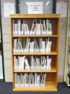 Zine Collection Bookshelf
