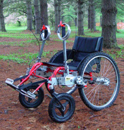 Crank powered wheelchair
