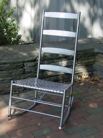 Steel "Shaker" rocking chair