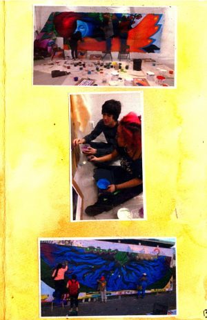 page of mural zine