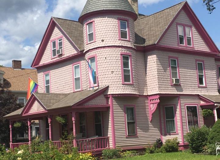 Pink Victorian house is home of Sexual Minorities Archive