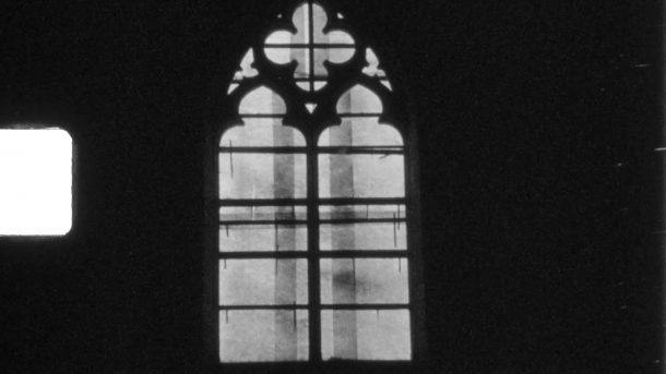 Window of a church in France.