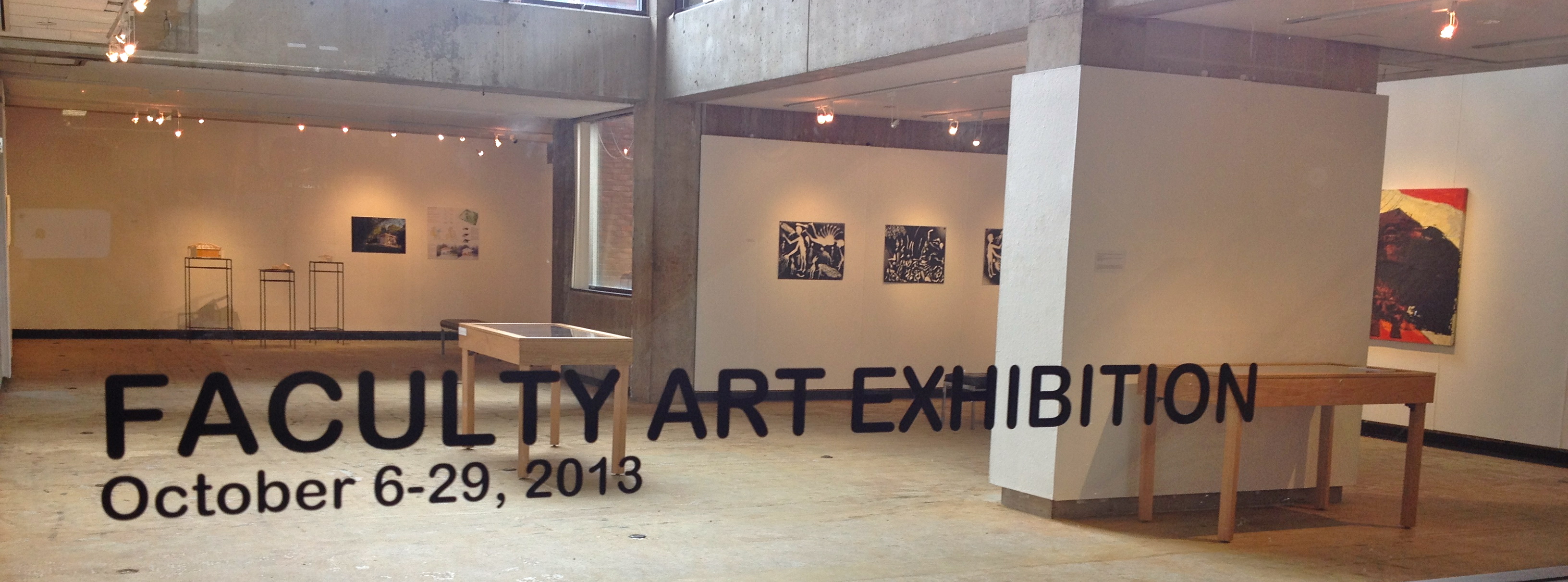 Picture of Faculty Art Exhibition, from October 6 to October 29, 2013