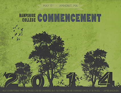 Hampshire College Commencement poster of 2014