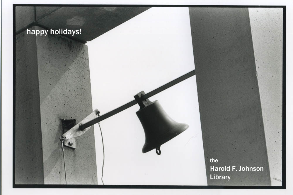Holiday card from Hampshire College library