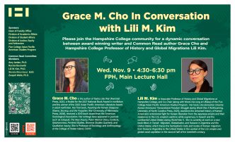 Flyer for Common Read event: Grace Cho in conversation with Lili Kim