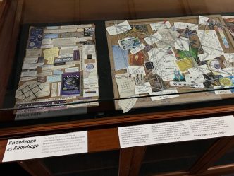 Library as Laboratory exhibit case display